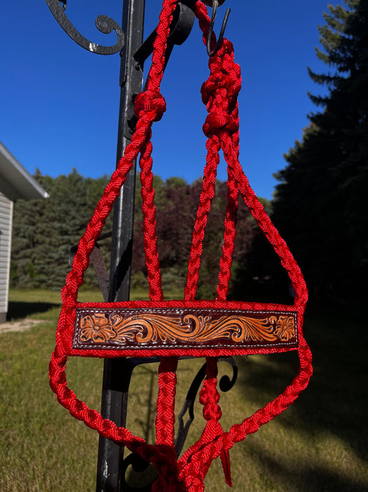 Muletape Halter w/ tooled noseband