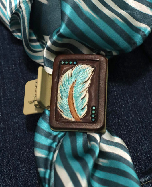 Feather Tooled Small Claw Clip